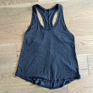 Lululemon Grey Tank Tie Split Back Size 6